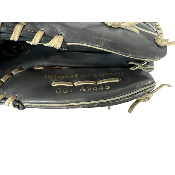 Wilsons Optima Gold Grip-Tite Leather Softball Glove  OG7 A9845 Right Hand Throw - Picture 6 of 9